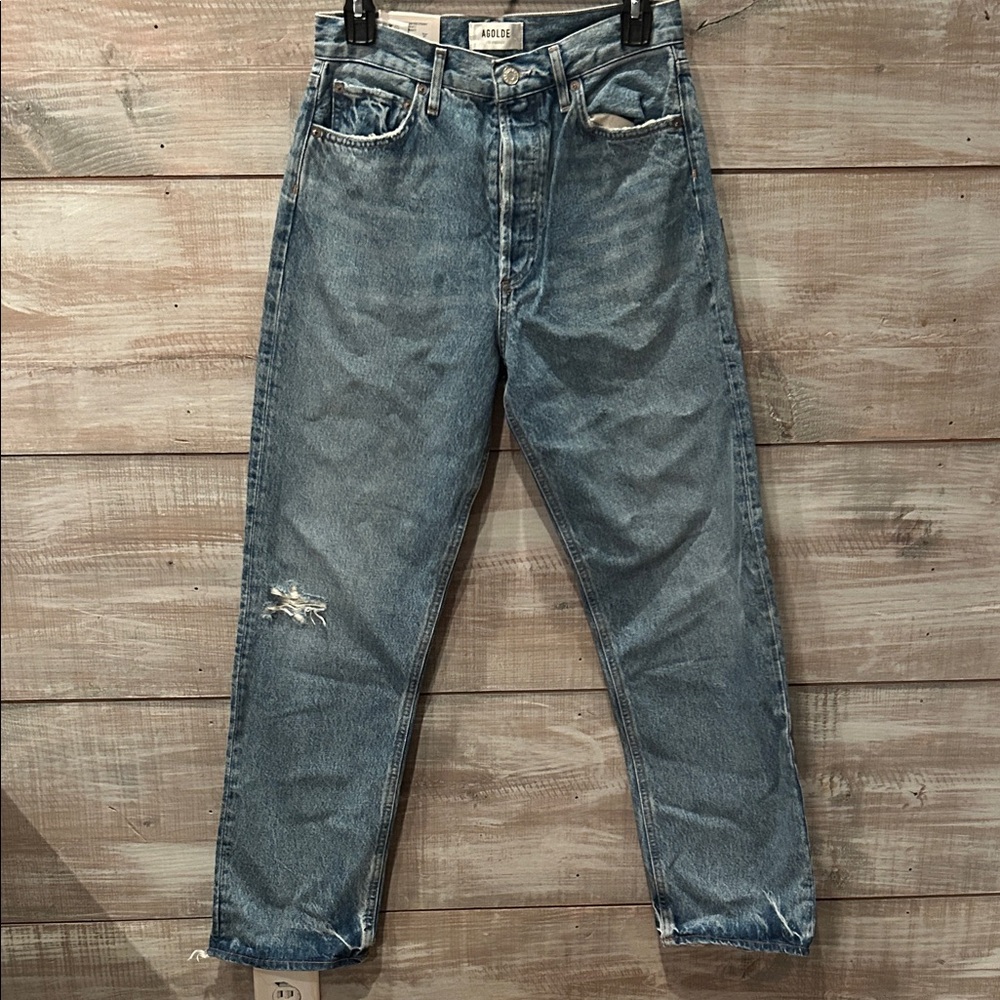 NWT AGOLDE 90’s Pinch Waist High Rise Straight Jeans size 27